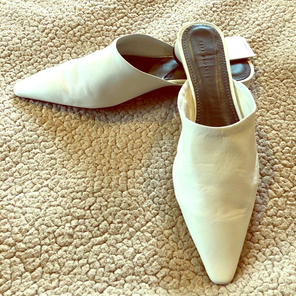 Zara leather mules
